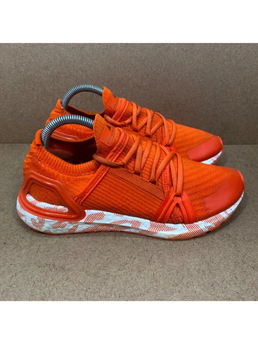 Adidas Stella McCartney Womens Ultraboost 20 Orange Running Shoes Size 8.5